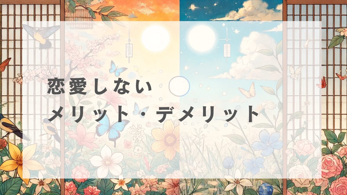 恋愛しないことのメリットとデメリット