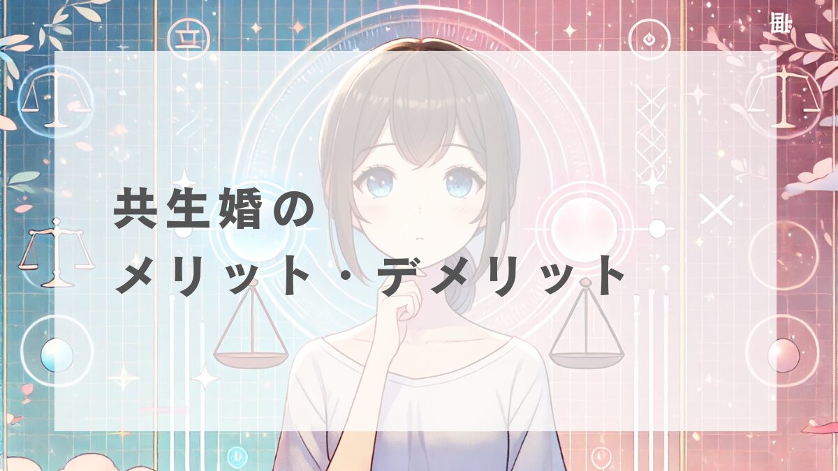 共生婚とは？メリットとデメリットについて解説